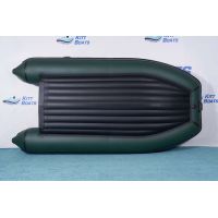 Лодка моторная килевая Kitt Boats 370 НДНД зелено-черный